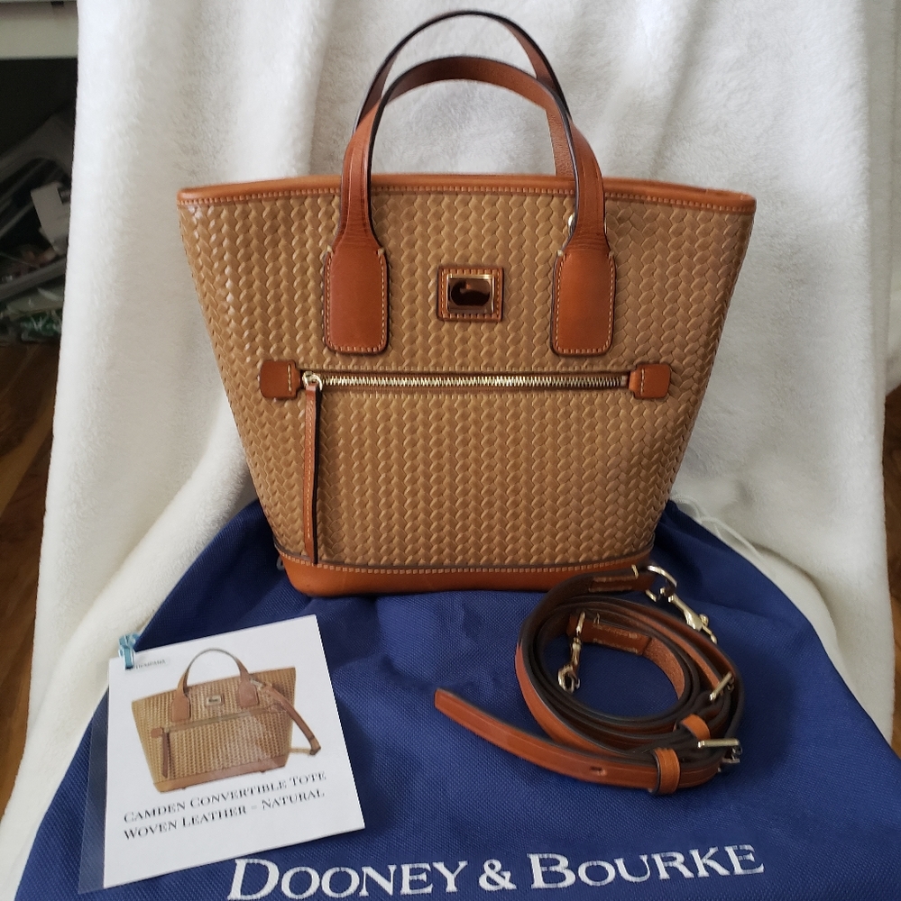 Dooney & Bourke Camden Convertible Tote in Woven Natural